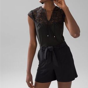 Matte Jersey Openwork Tank Top